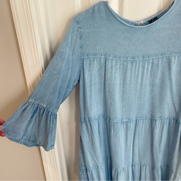 D&Kade Chambray Denim Swing Dress - Picture 2 of 4
